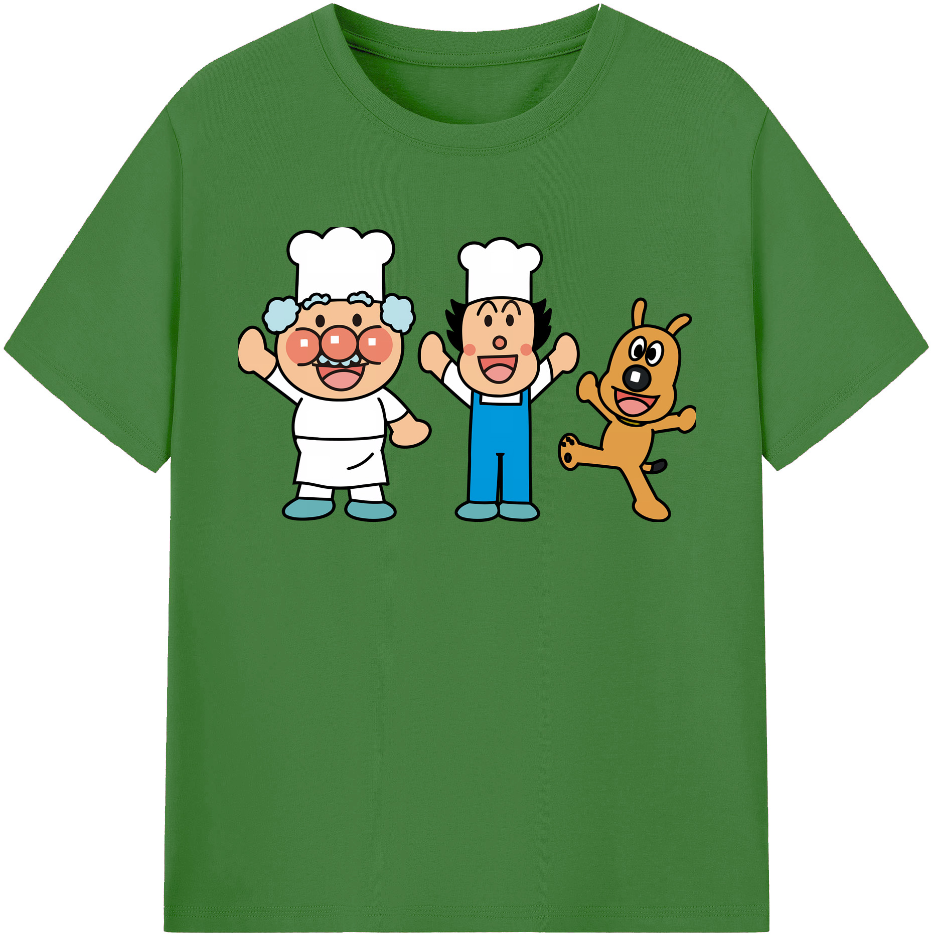 （画像用） アンパンマン Anpanman レディースカジュアルプリントTシャツ（綿100％）